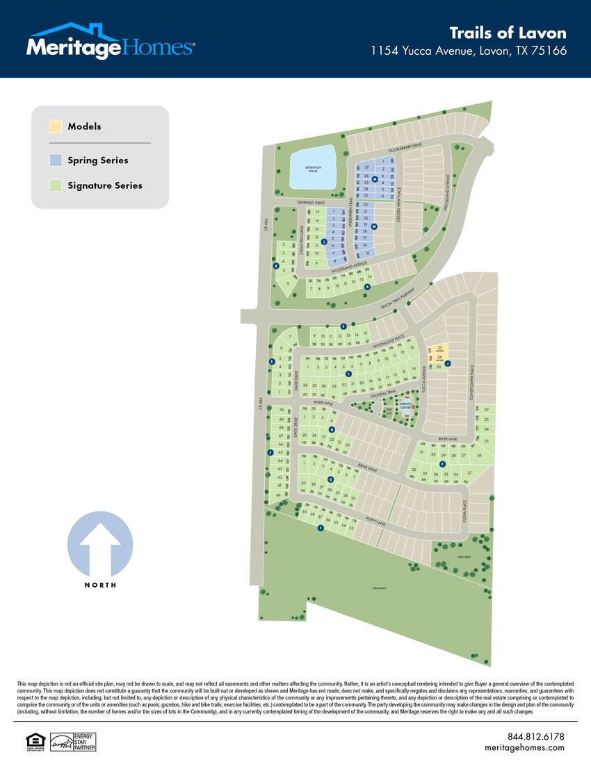 Trails of Lavon community map