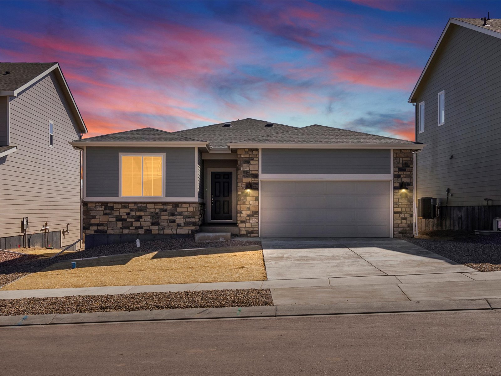  The Red Feather floorplan image taken at a Meritage Homes community in Peyton, CO