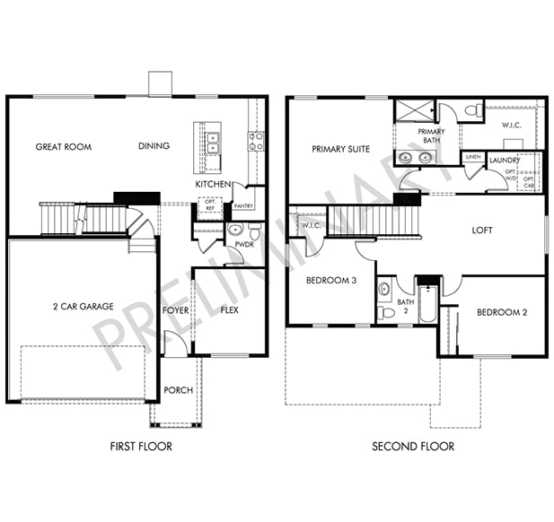 Pagosa floorplan at Poudre Heights a Meritage Homes community in Windsor, CO