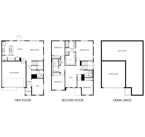 The Twin Peaks floorplan at Westgate by Meritage Homes in Greeley, CO.