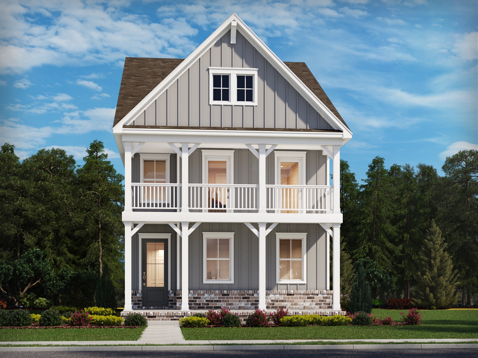 This home — photograph published by the builder
