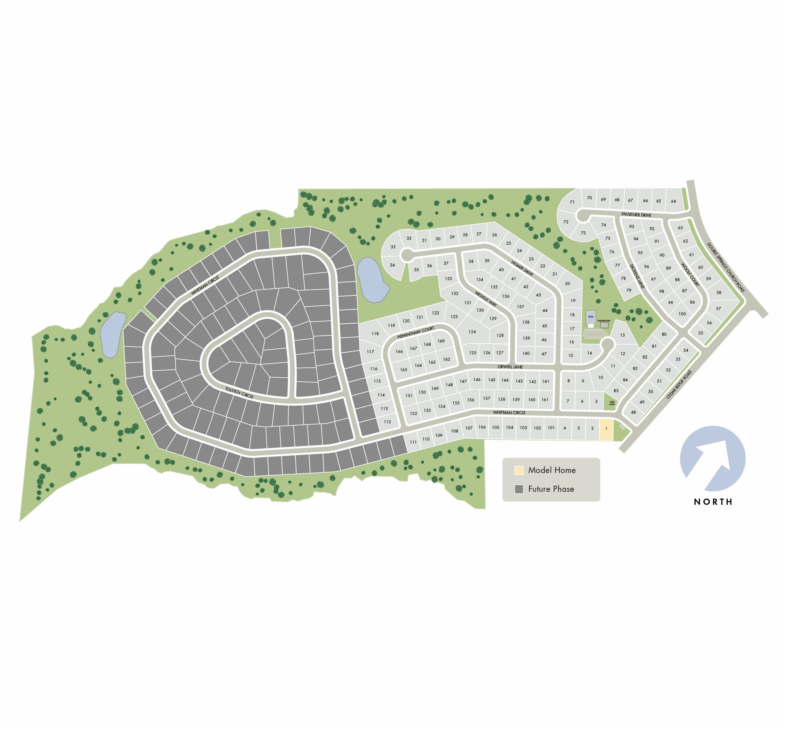 Site Map of River Pointe by Meritage Homes in Atlanta, GA.