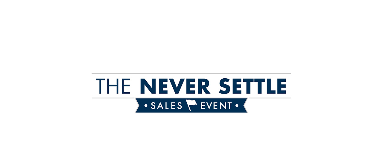 never settle Sales Event