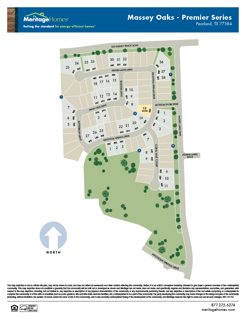 HOU Site Map Flyer Massey Oaks Premier