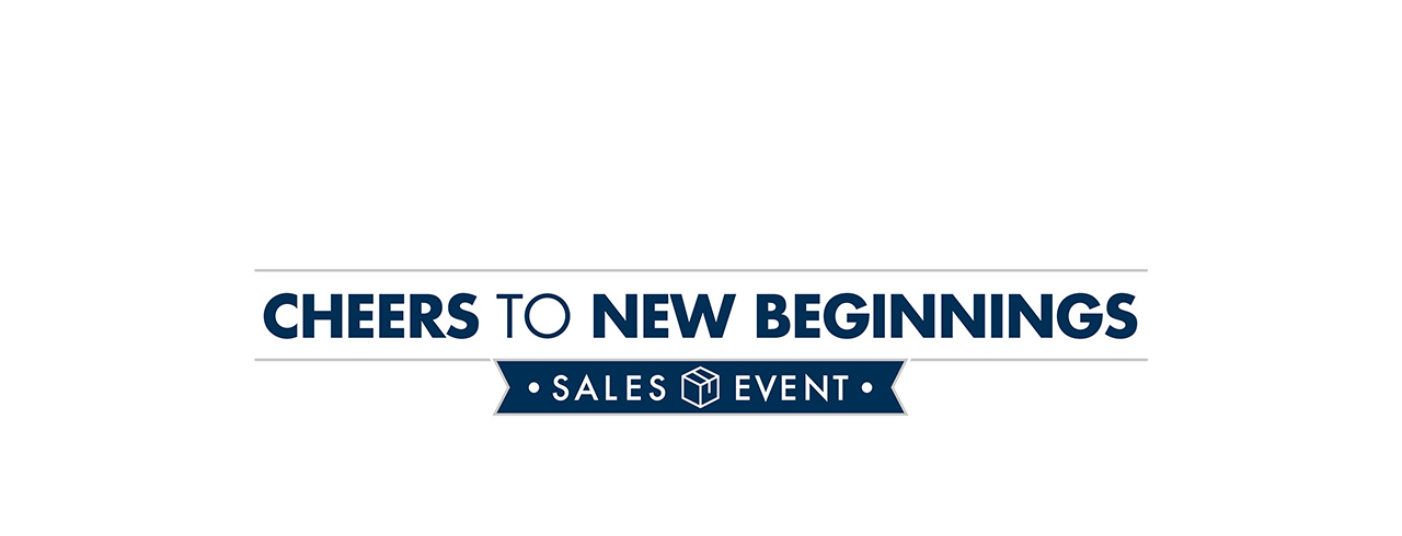 Cheers to new beginnings Sales Event