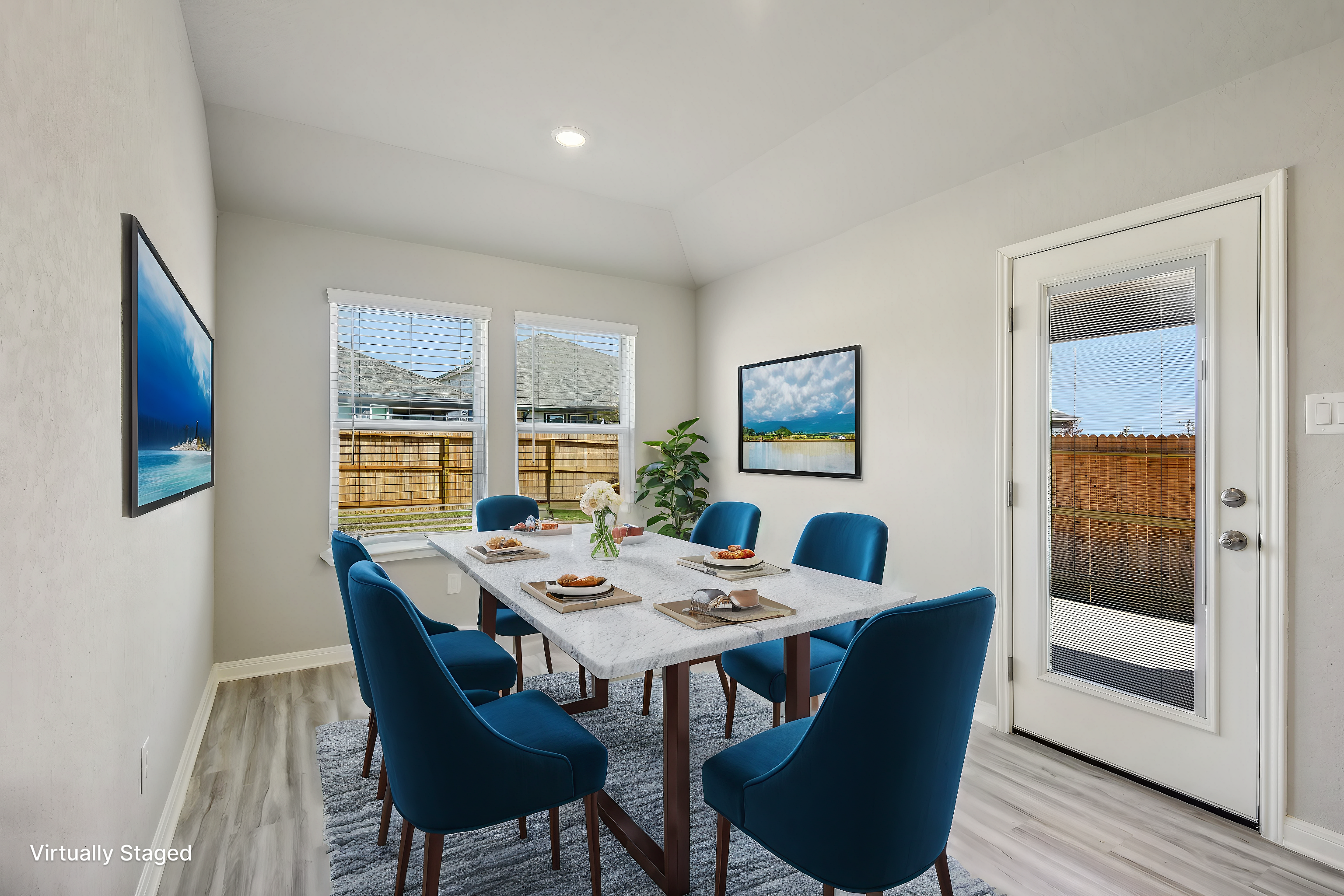Front exterior of the Callaghan floorplan at a Meritage Homes community.