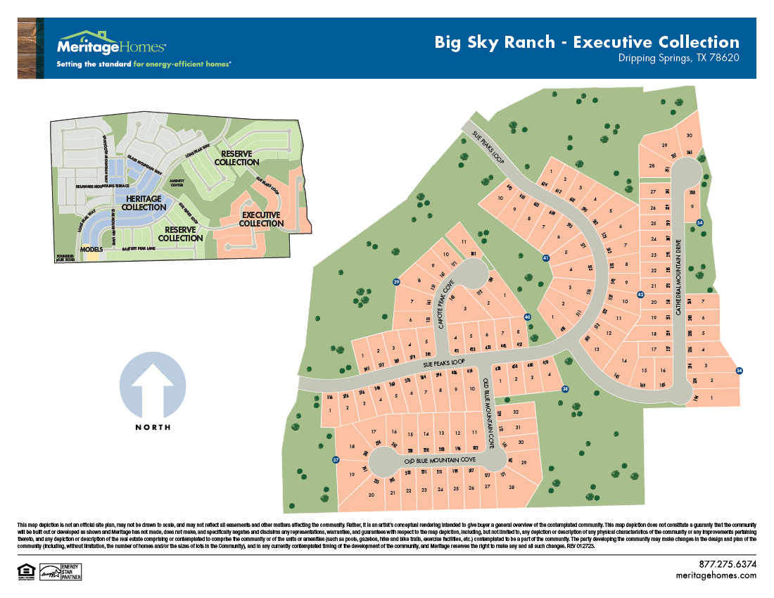 AUS Site Map Flyer Big Sky Ranch PH 2 3 4 Executive
