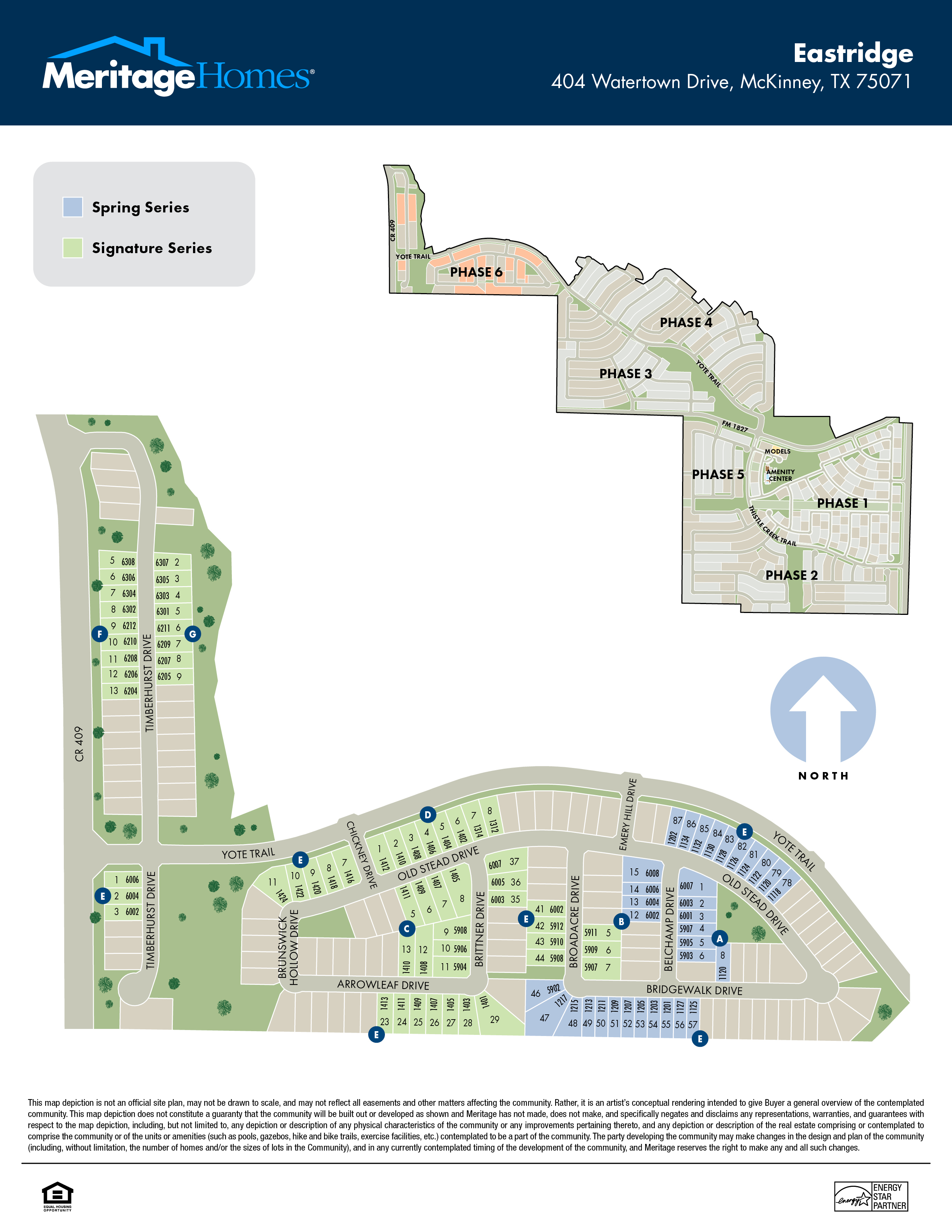 Eastridge phase 6 community map