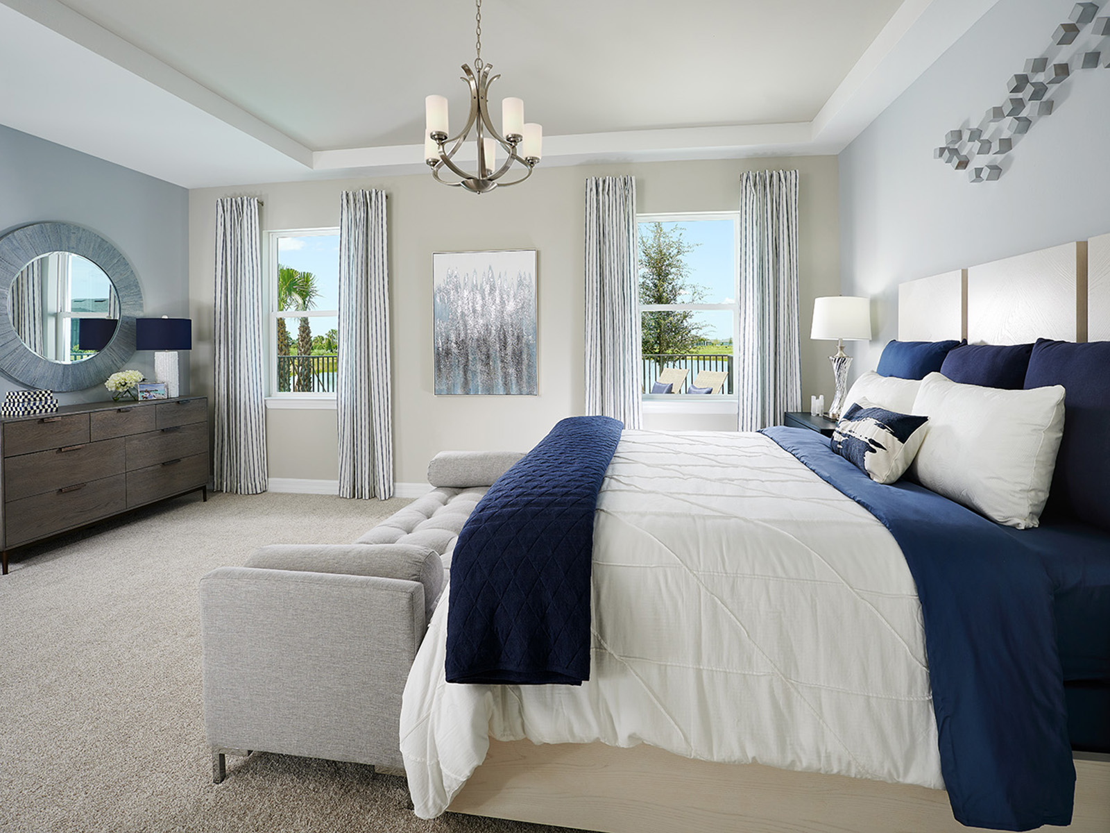 Family room modeled at Brystol at Wylder