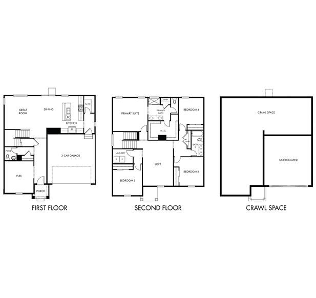 The Chatfield floorplan at Westgate by Meritage homes.