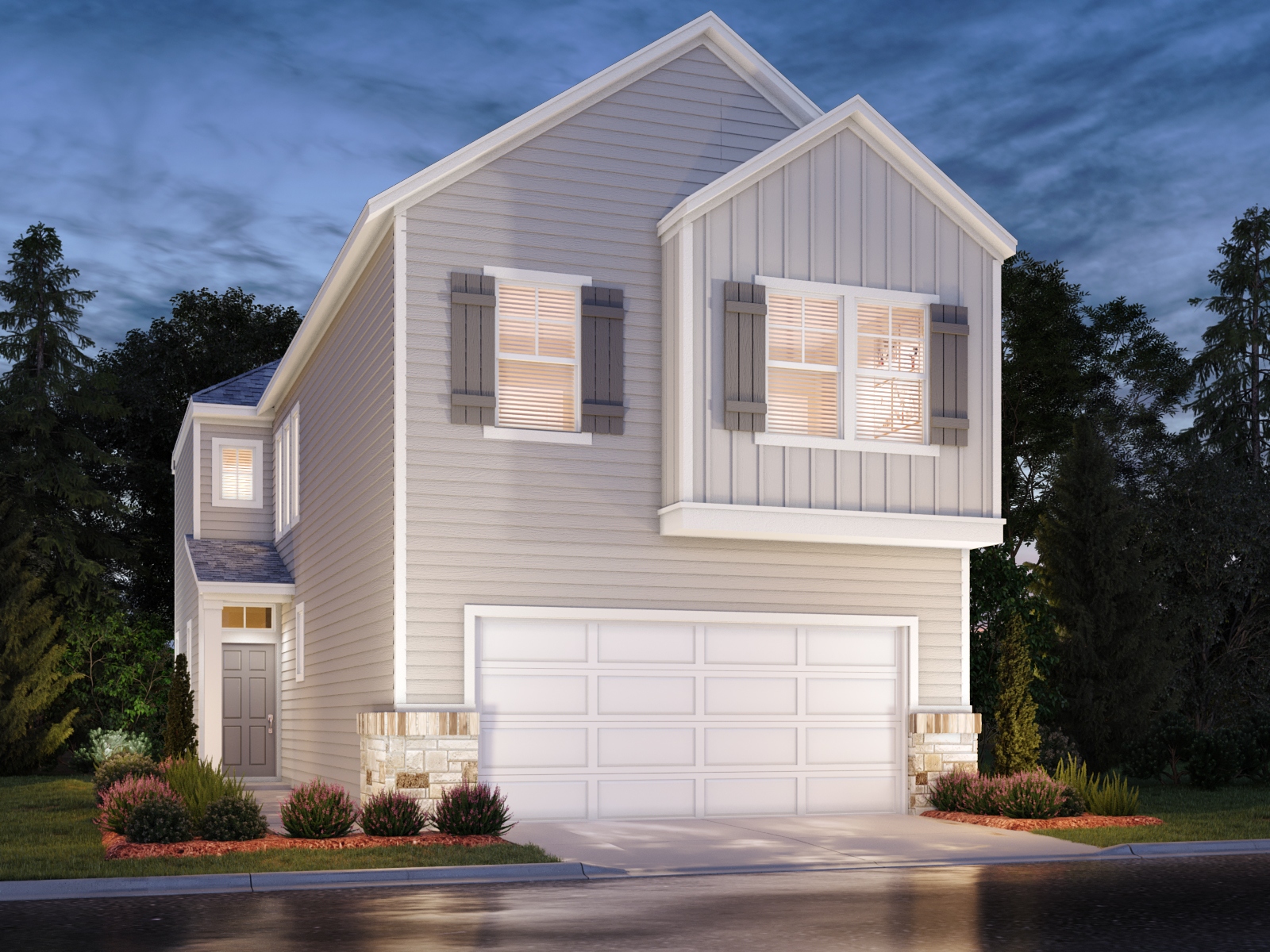 The Mason (S140) Floorplan in Kemah Crossing Townhome Collection