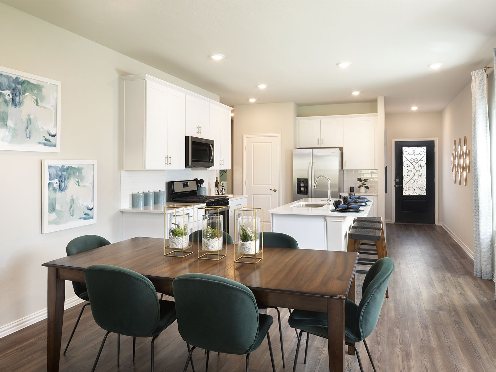 Enjoy having company sit at the island while you cook.