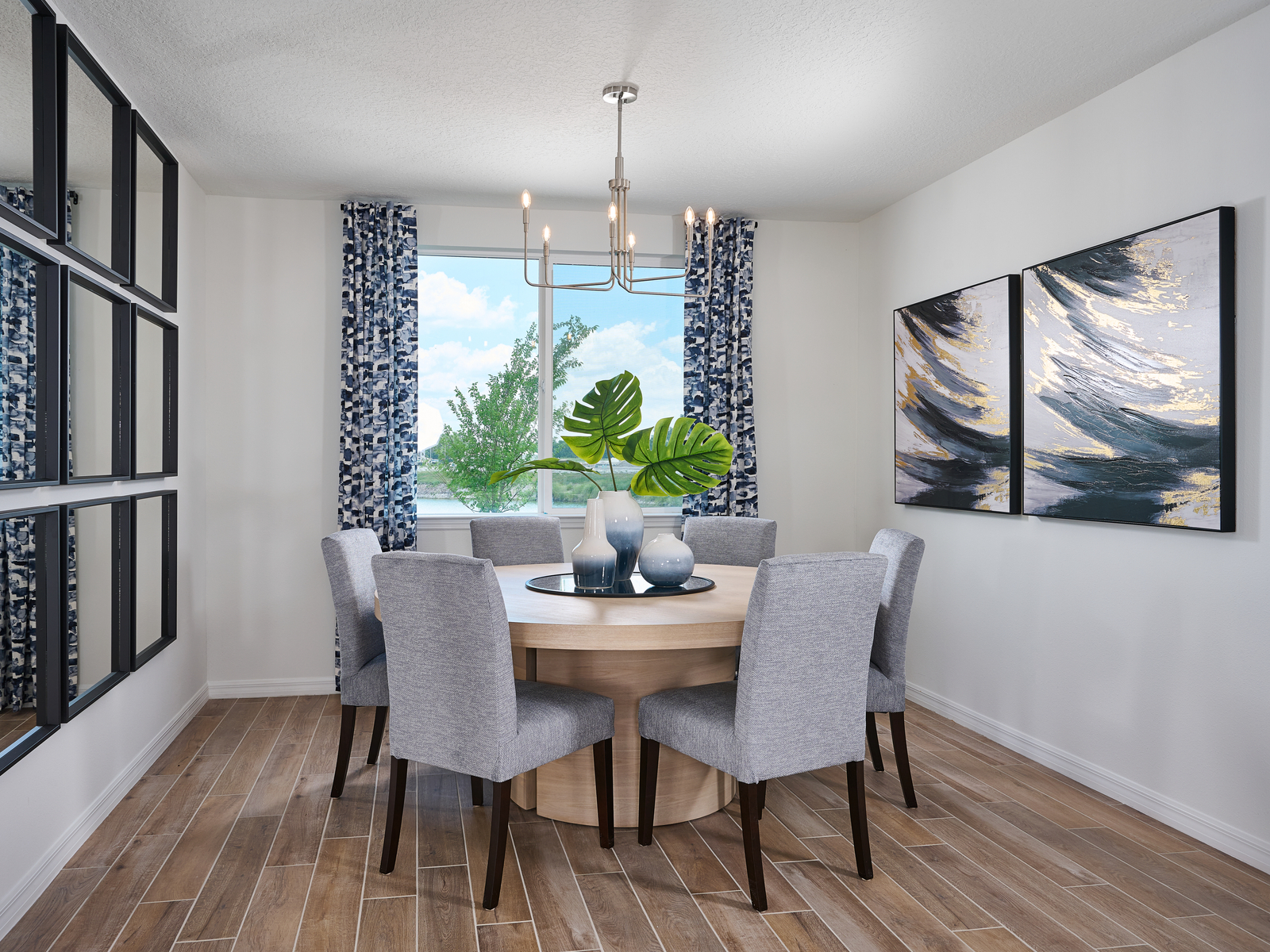 The Kitchen of the Jasmine Modeled at The Grove at Stuart Crossing.