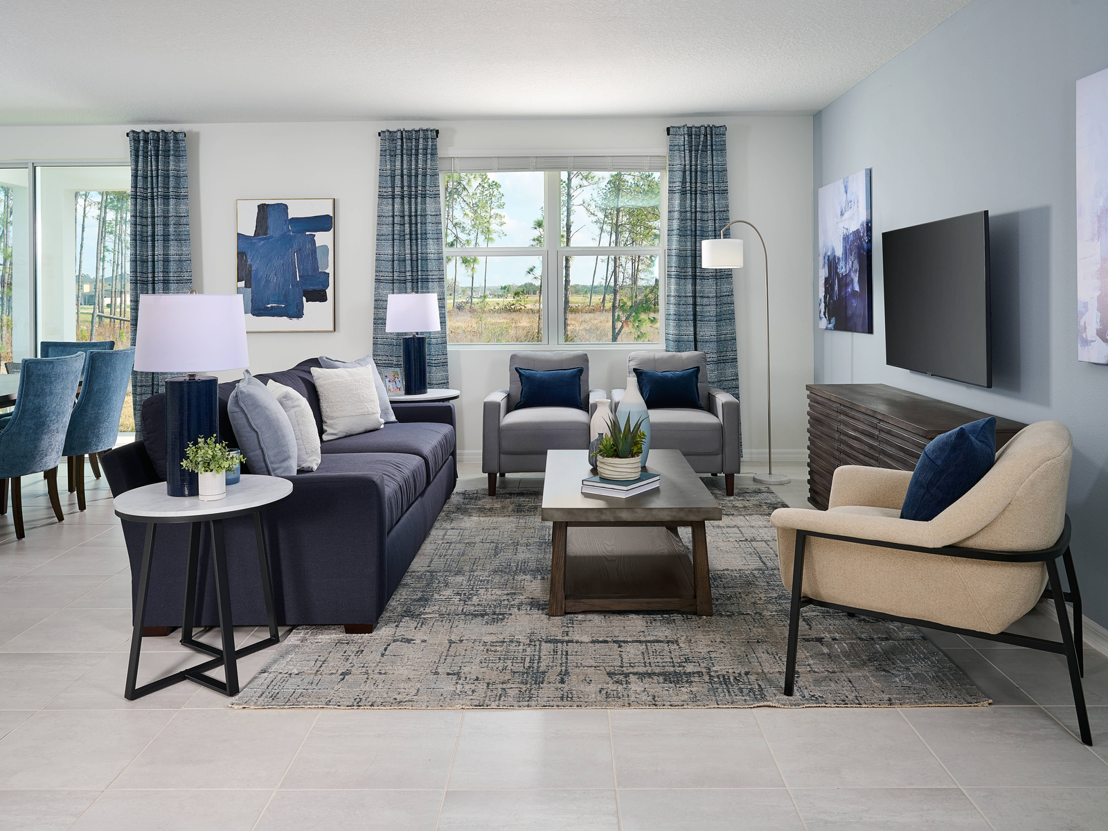 The Kitchen of the Essex Floorplan Modeled at Two Rivers.