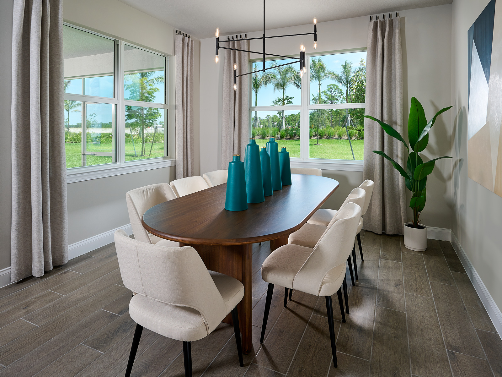 Family room modeled at Brystol at Wylder
