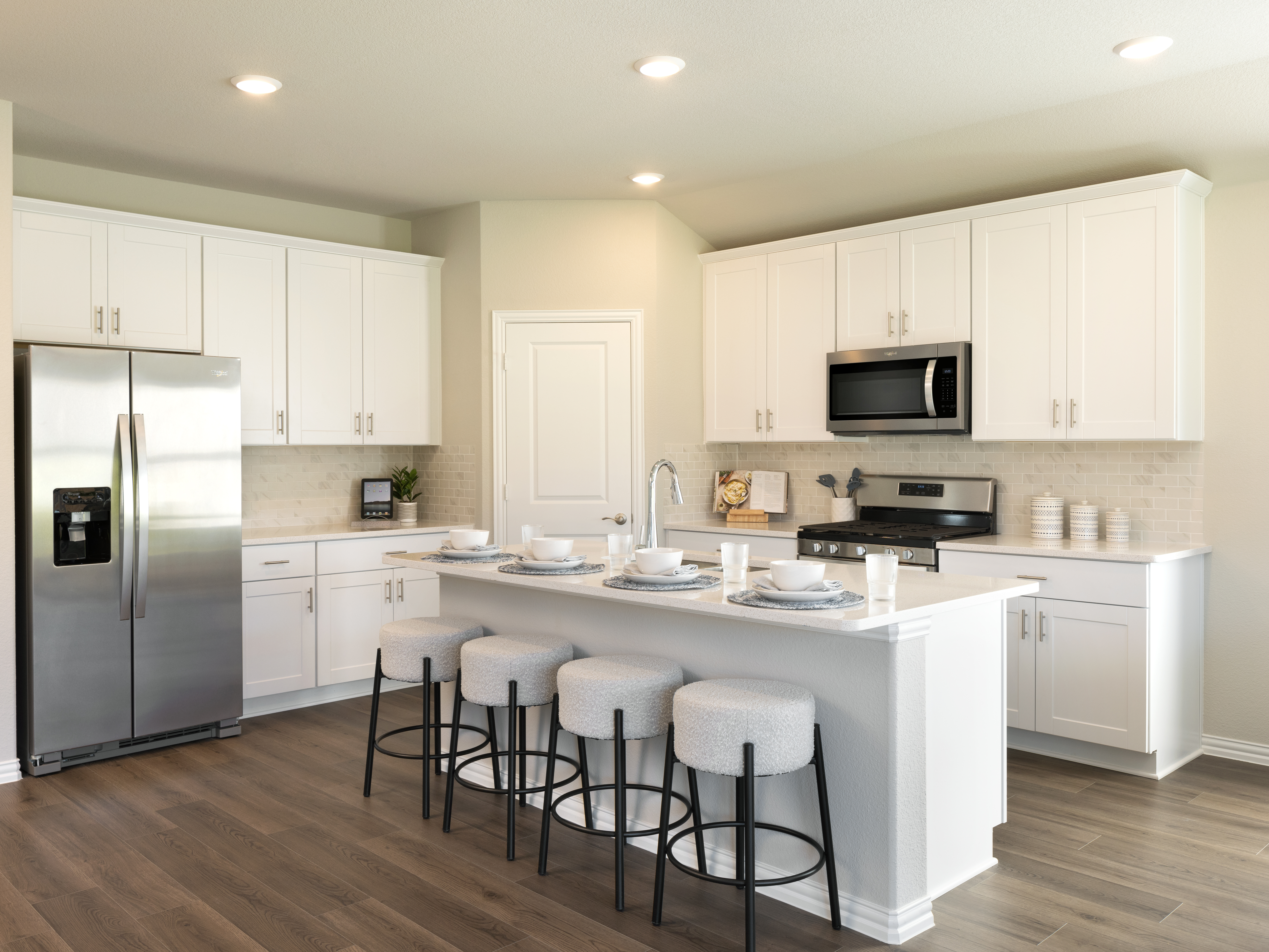 The Henderson model home featured at Westmoor by Meritage Homes.