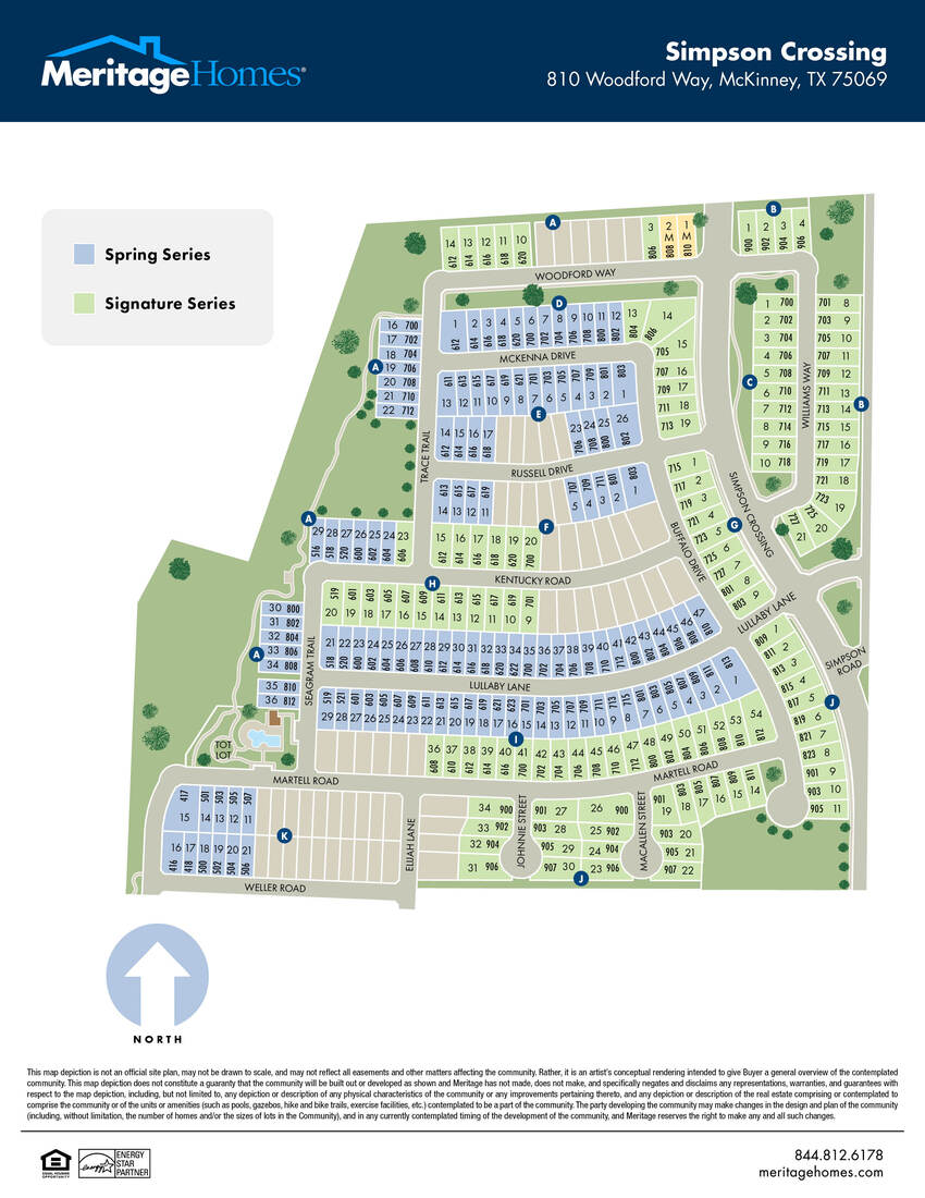 Simpson Crossing phase 1 and 2 community map