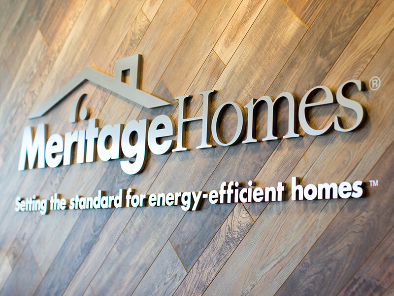 Meritage Homes office sign