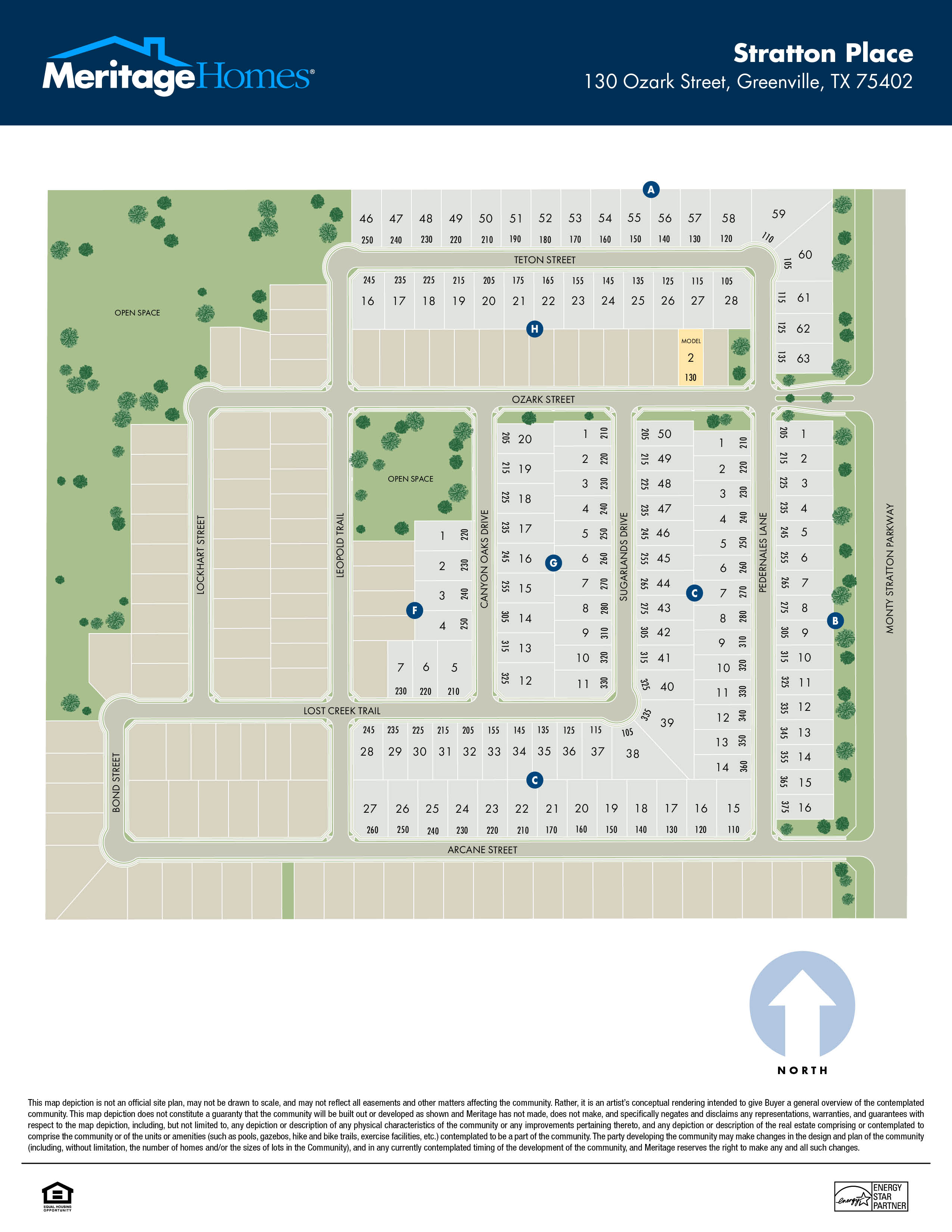Stratton Place site map