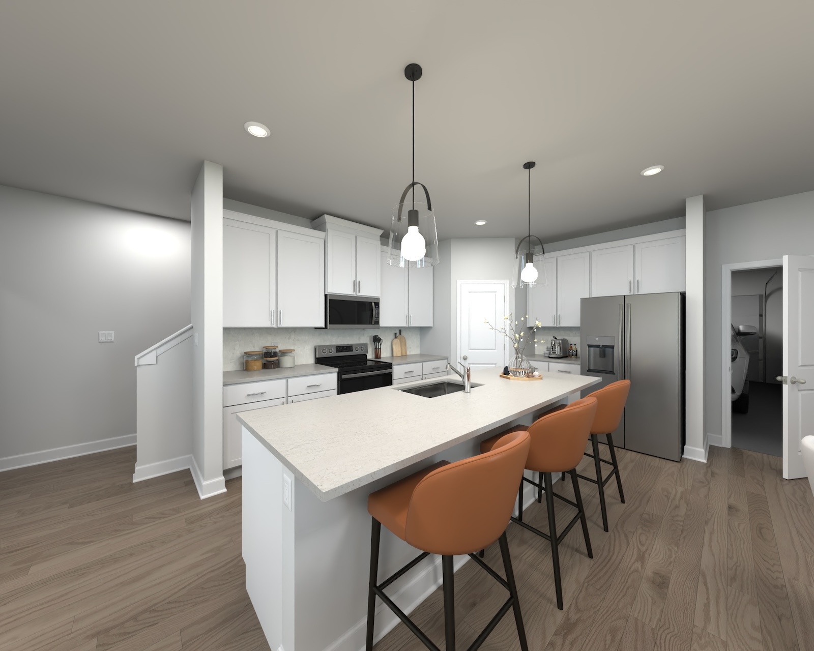 Skip takeout and prep dinner in the well-appointed kitchen.