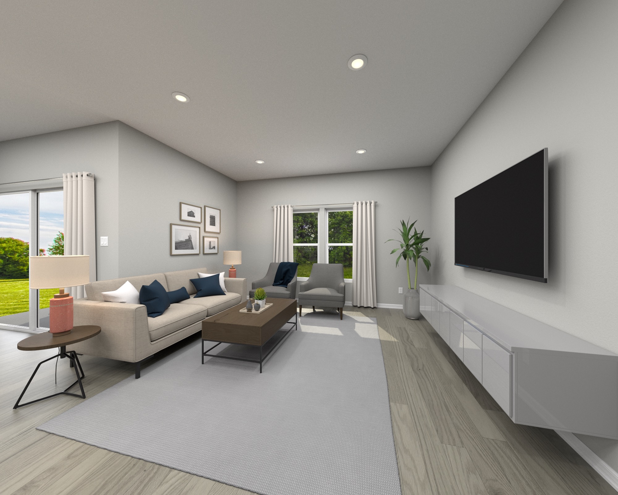 Spacious Kitchen with Work Island
