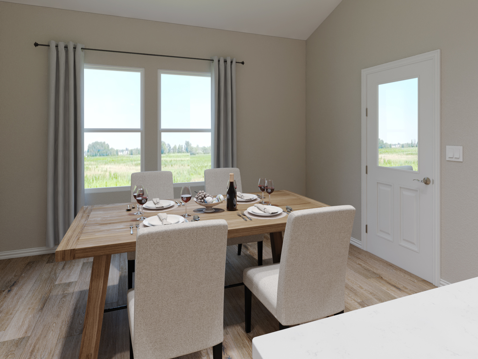Enjoy having company sit at the island while you cook.