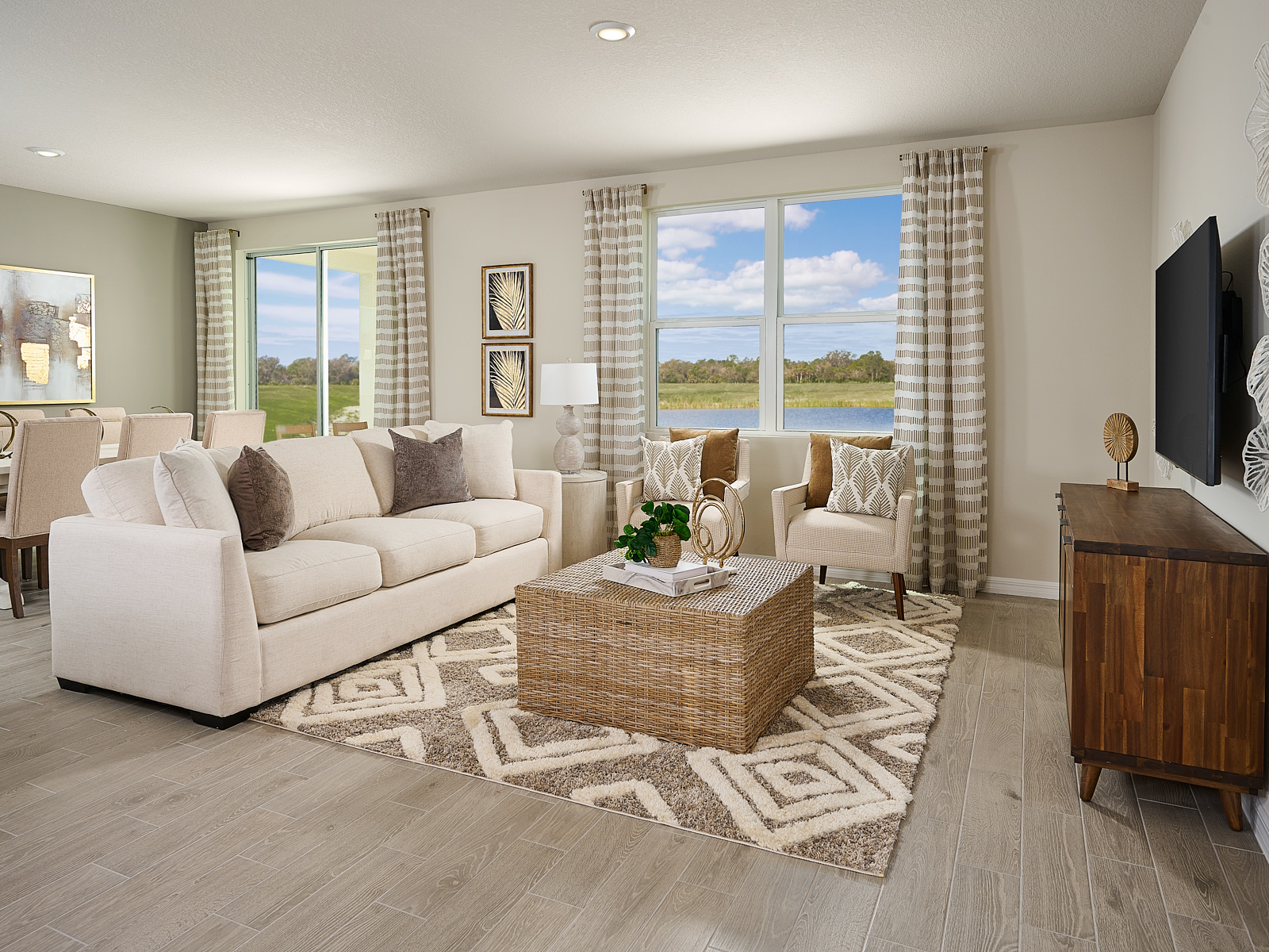 The exterior of the Foxglove modeled at Magnolia Bay.