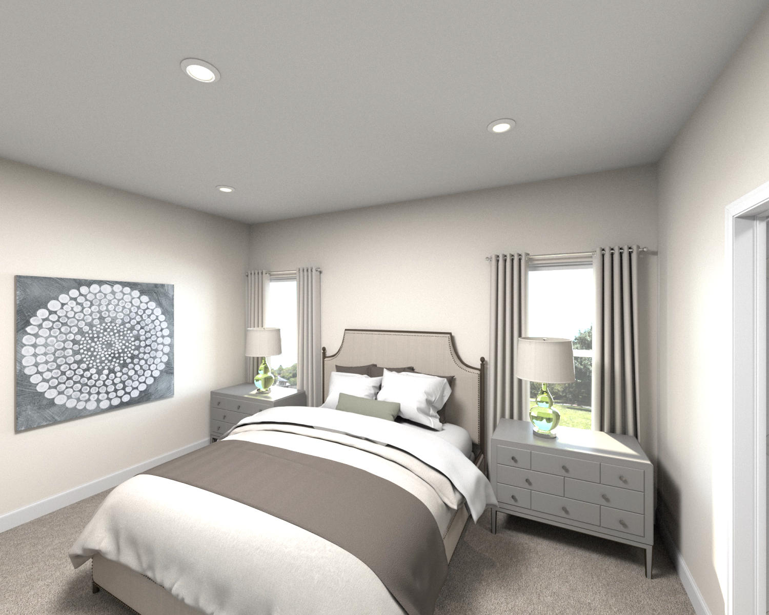 The Dallas's bright, open family room is perfect for movie nights or entertaining.