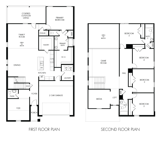 The Woodside floorplan