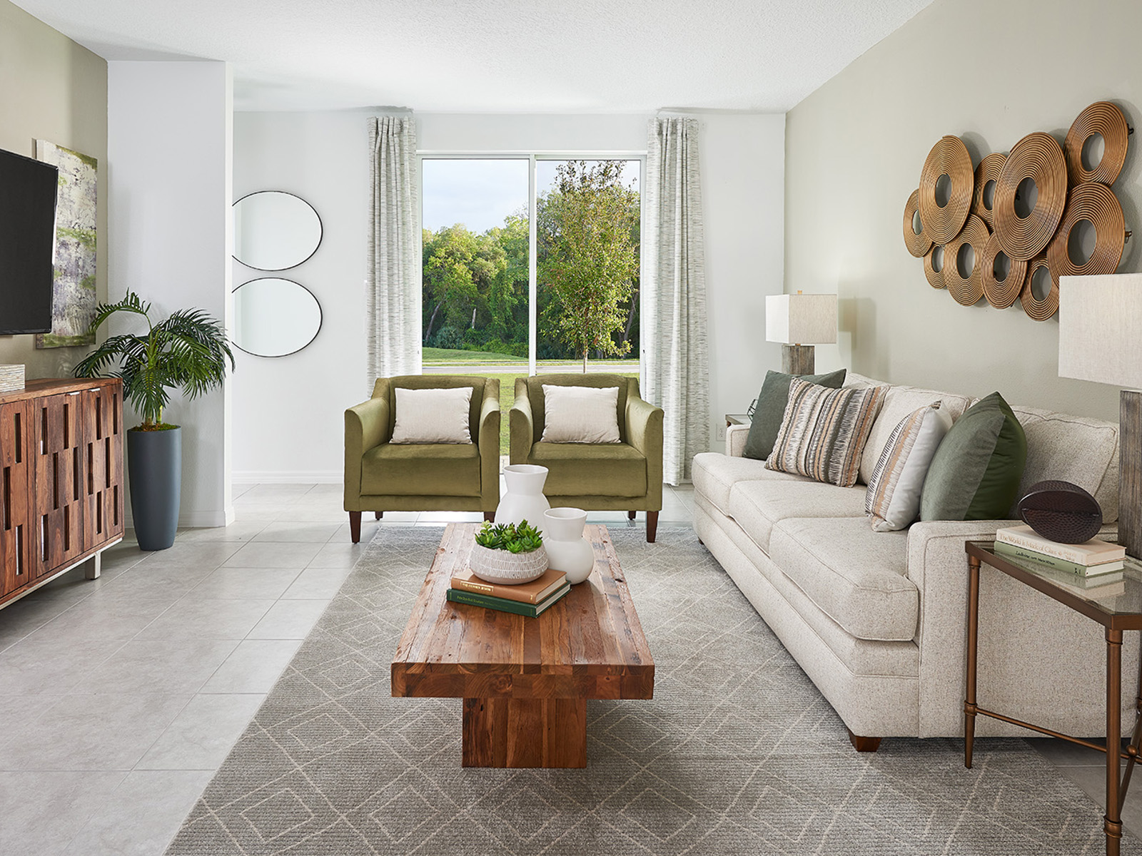 Dining Room modeled at Lake Denham Estates.