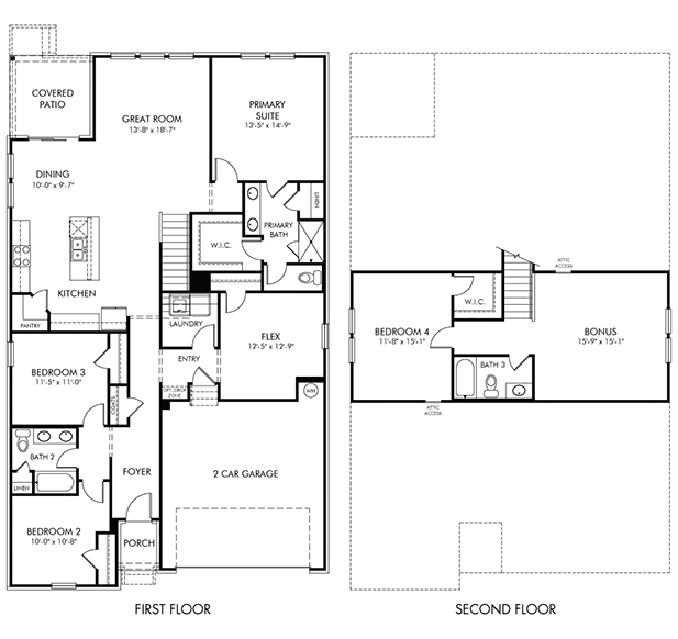 Northbrook Floorplan at a Meritage Homes community in Huntsville, Alabama. 