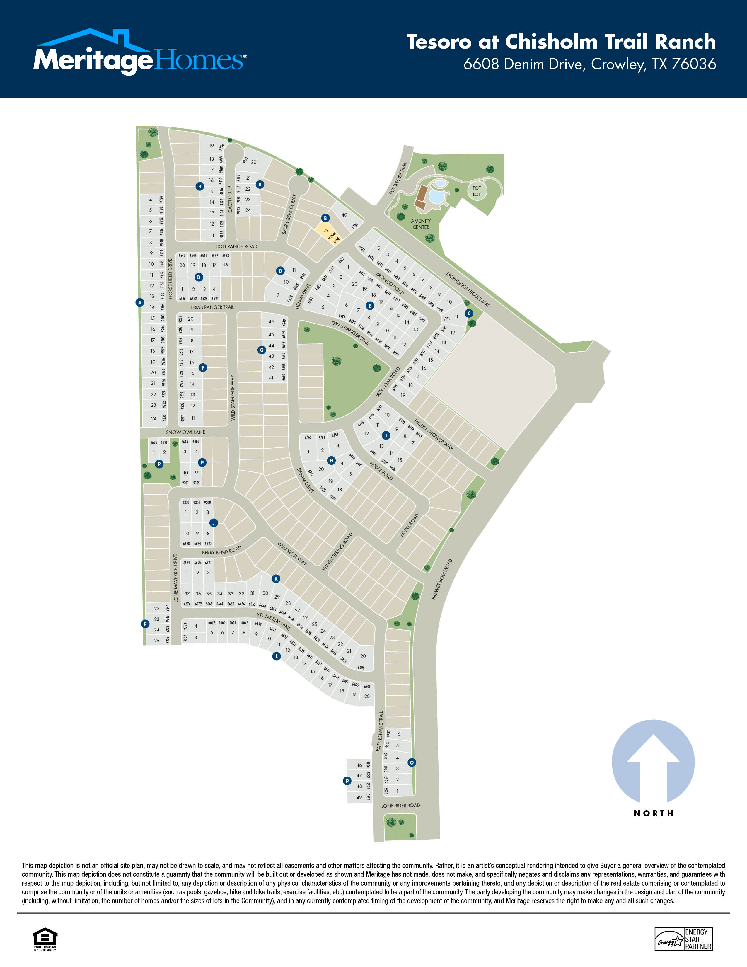 Tesoro at Chisholm Trail Ranch sitemap phase 2