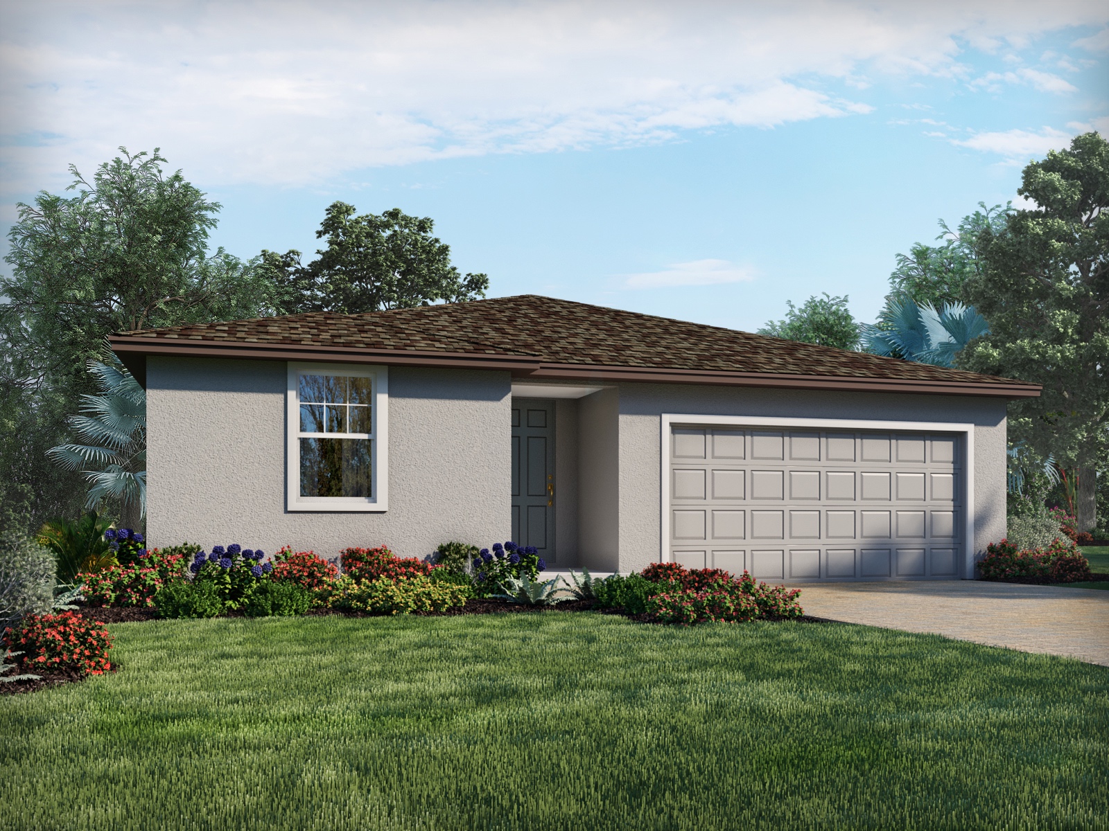 This home — photograph published by the builder