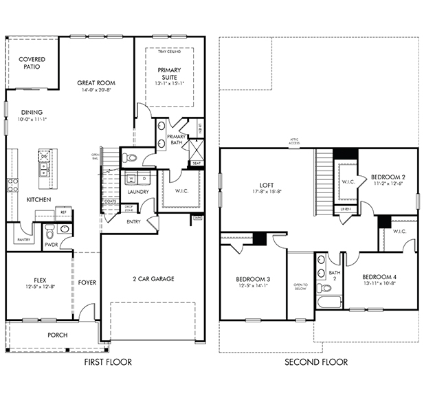 Sherwood floorplan at a Meritage Homes community in Charlotte, NC.