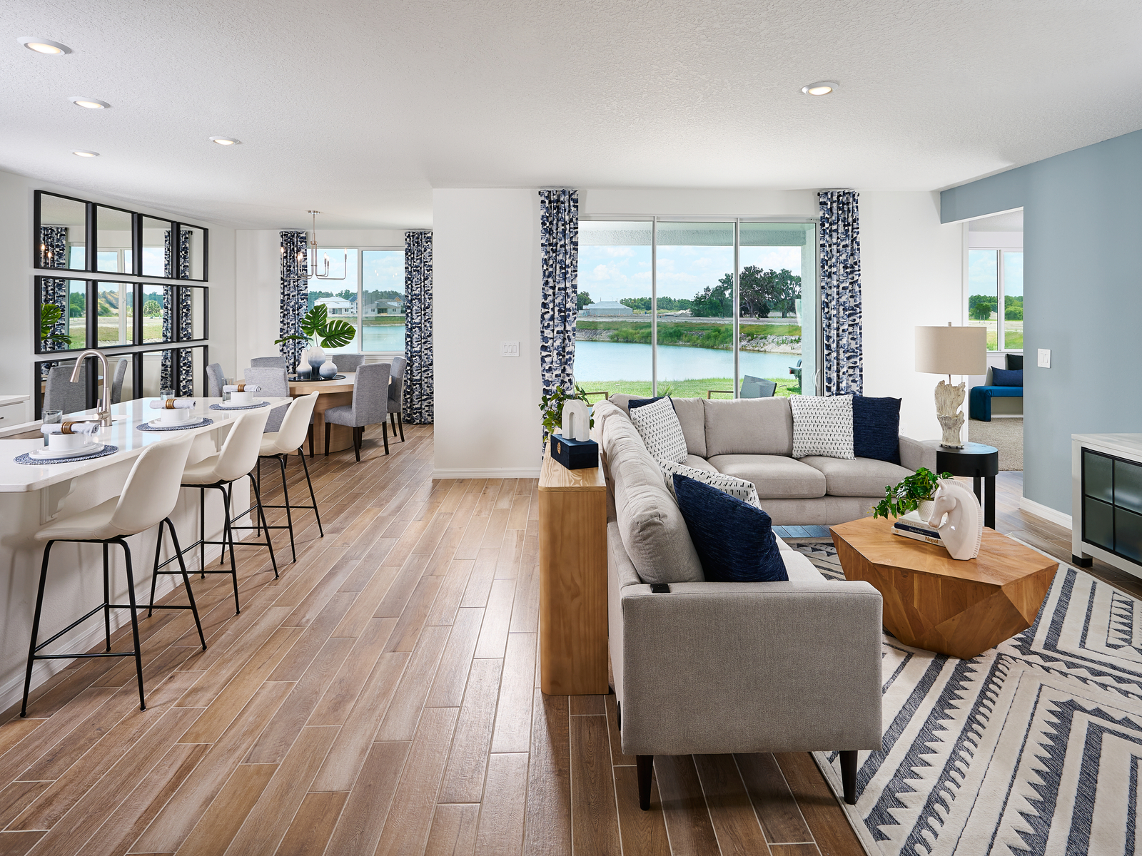 The Kitchen of the Jasmine Modeled at The Grove at Stuart Crossing.