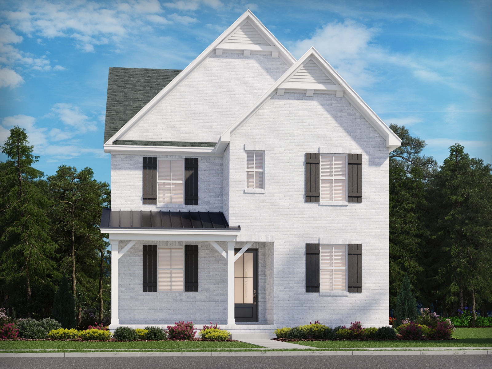 This home — photograph published by the builder