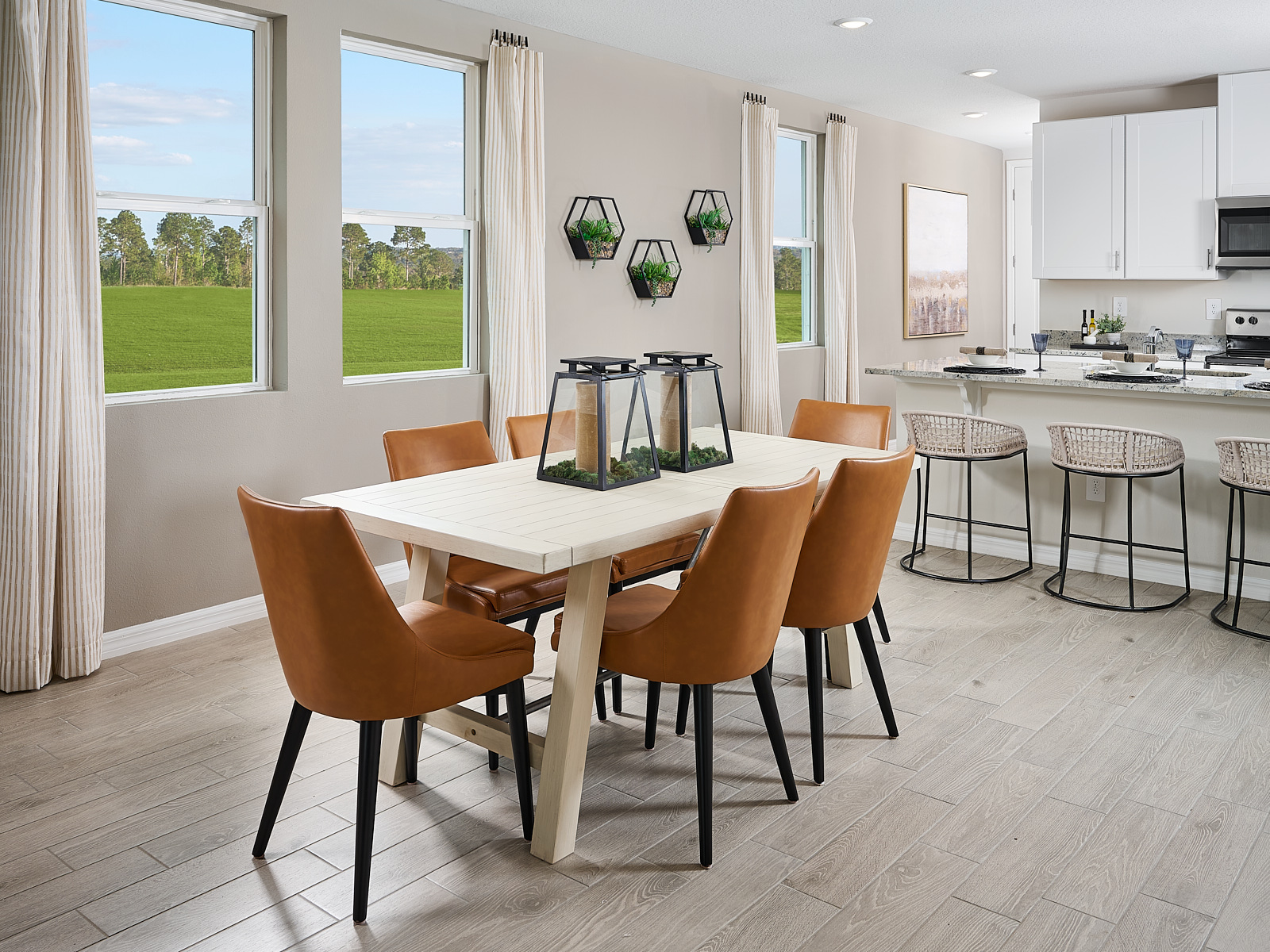 Kitchen of the Acadia floorplan modeled at Park East.