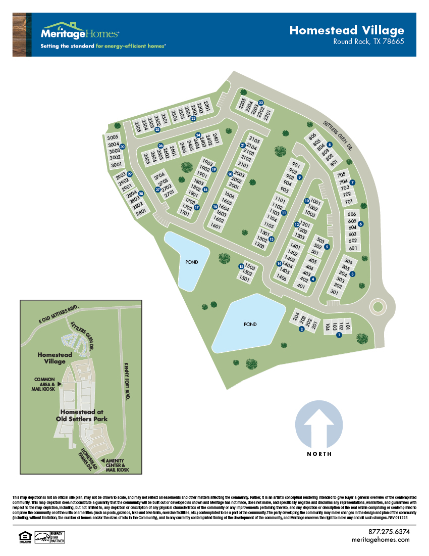 AUS Site Map Flyer Homestead Village