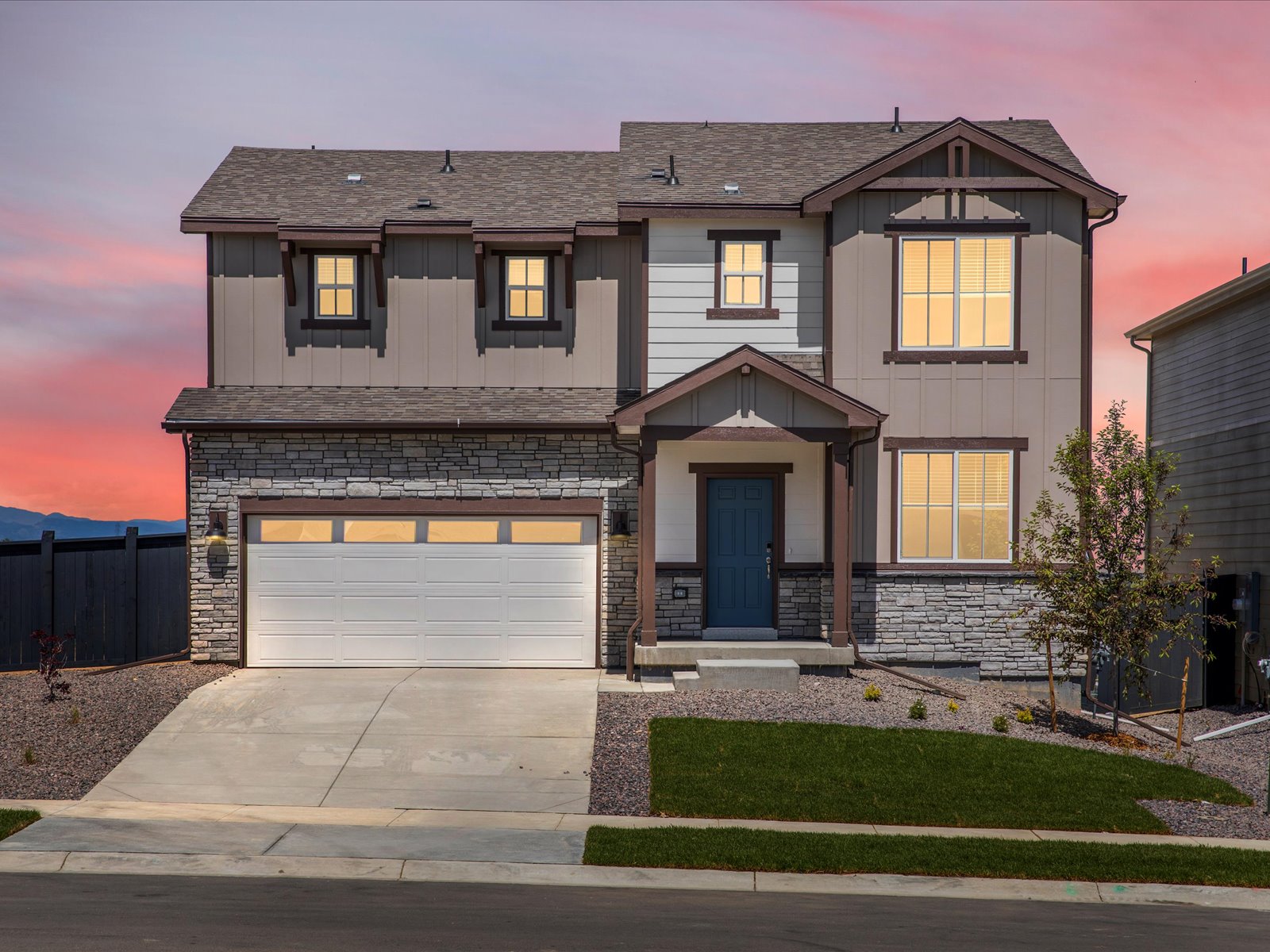 The Monarch floorplan modeled at a Meritage Homes community in Greeley, CO.