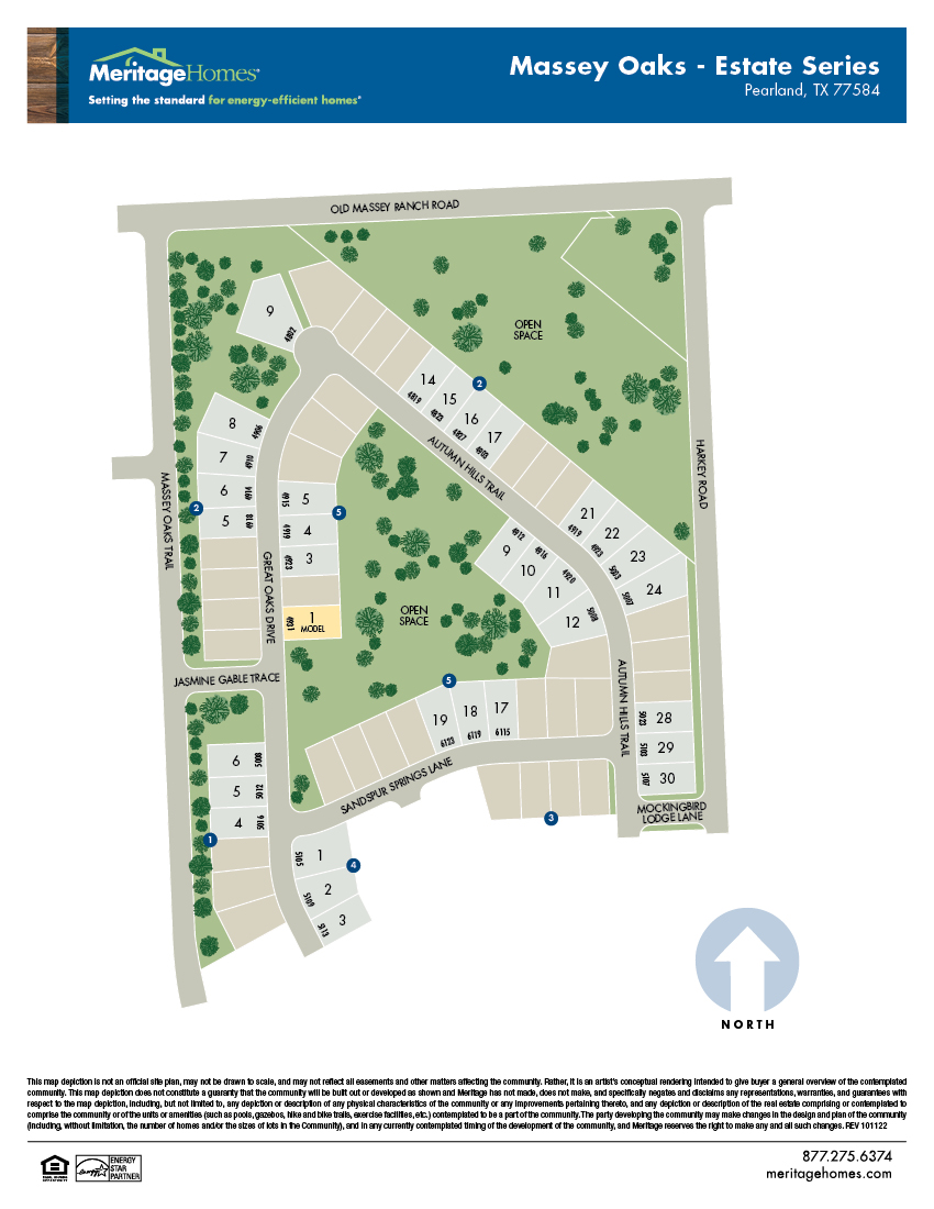 HOU Site Map Flyer Massey Oaks Estate