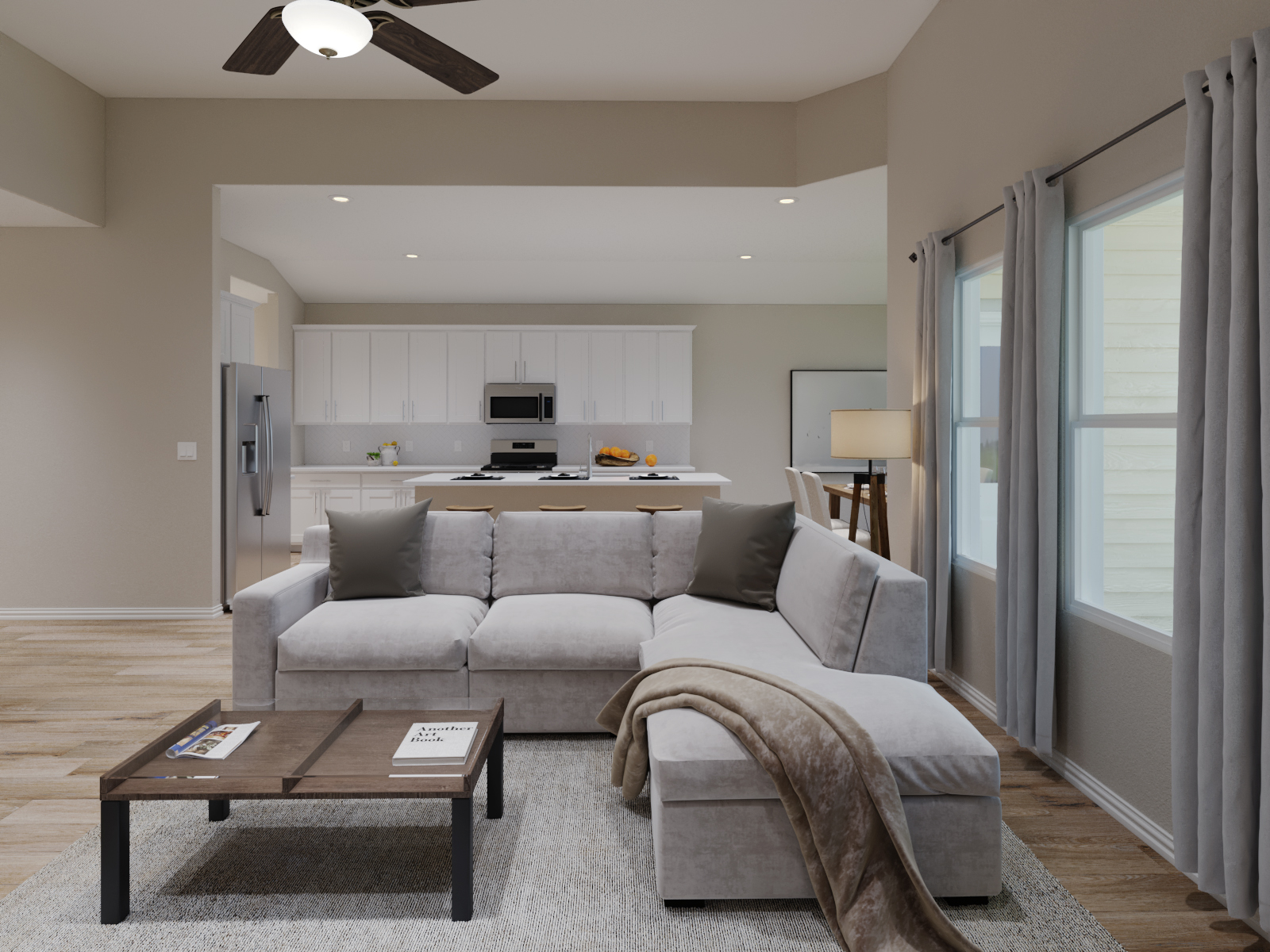 Enjoy having company sit at the island while you cook.