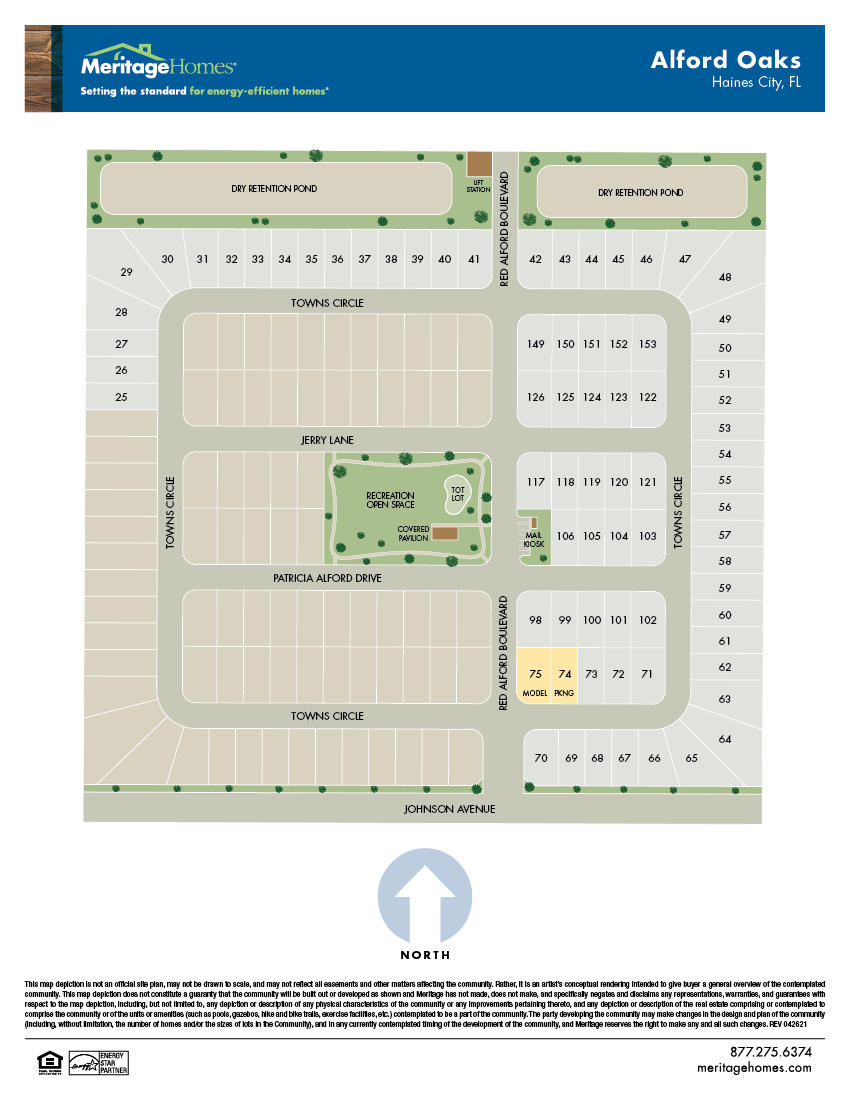 Alford Oaks Site Map Alt.