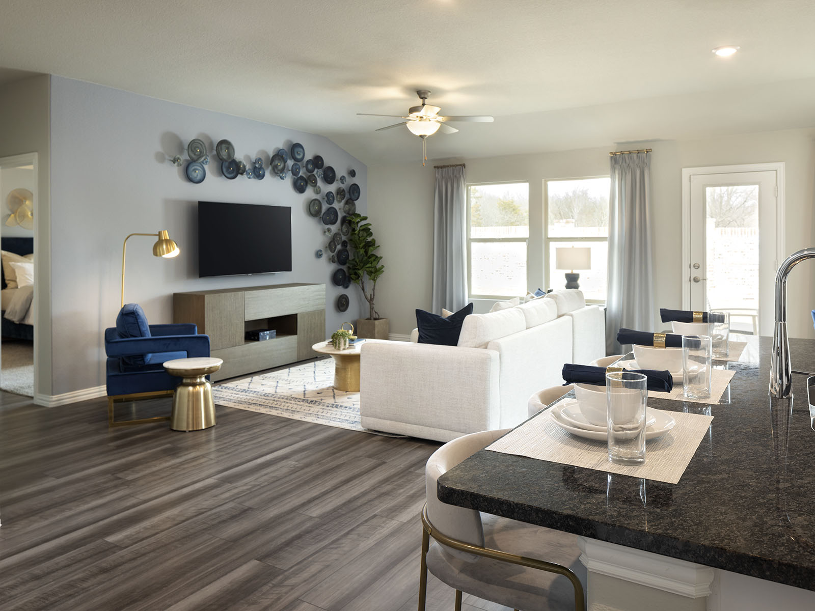 Enjoy having company sit at the island while you cook.