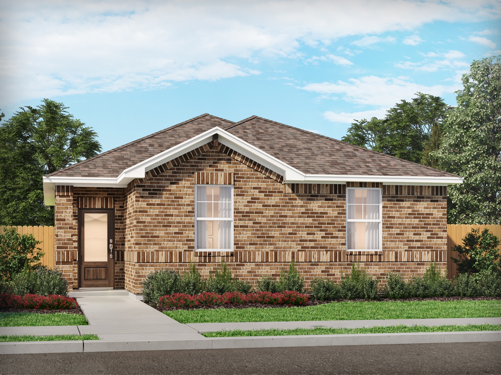 This home — photograph published by the builder