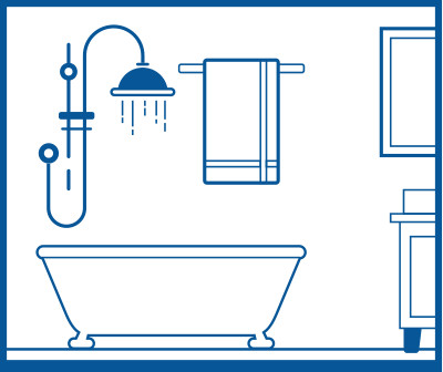 infographic plumbing fixtures