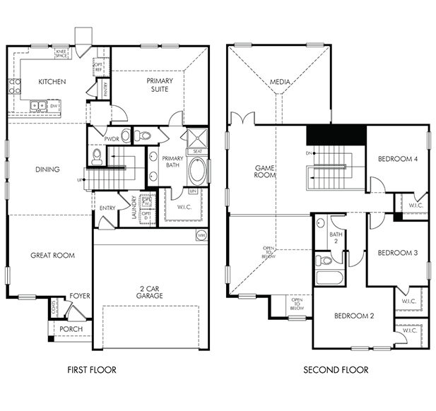 Blueprint of the Medina (3011) floorplan in San Antonio.