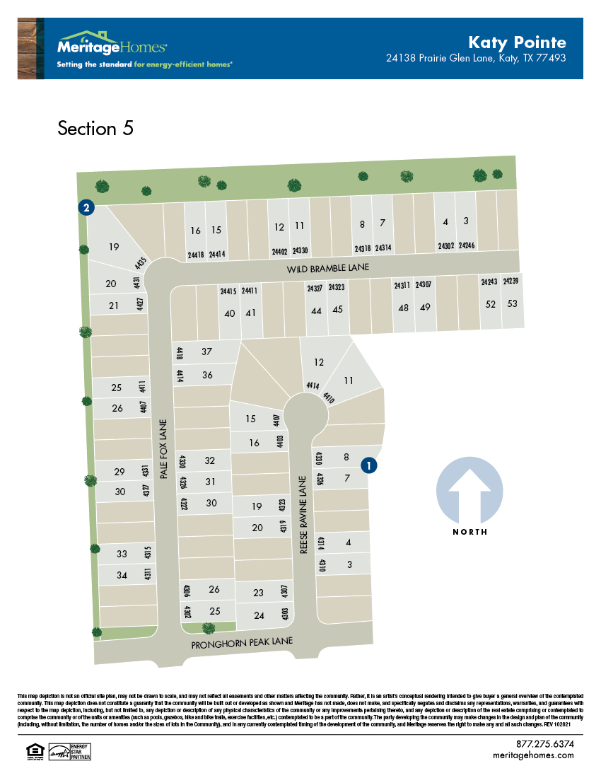 HOU Flyer Site Map Katy Pointe Sec 5