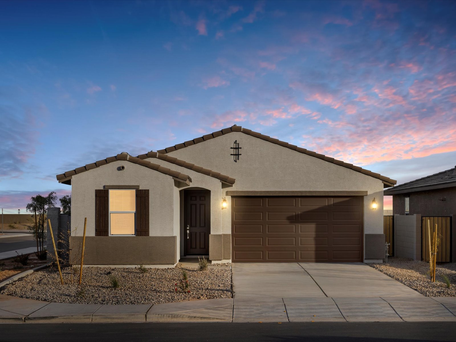 Virtual staging of the Holly floorplan at Rancho Mirage in Maricopa, AZ.