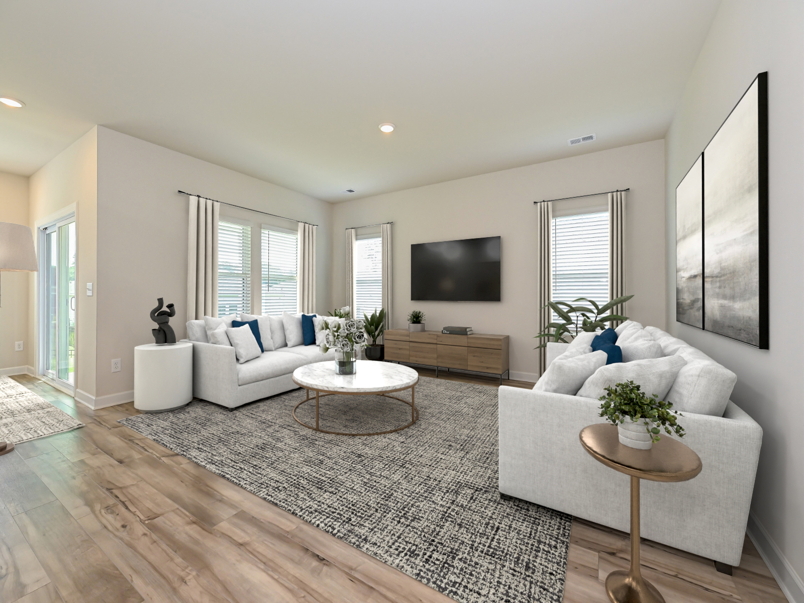 The Chandler floorplan as shown at Simpson Farms in Charlotte, NC.