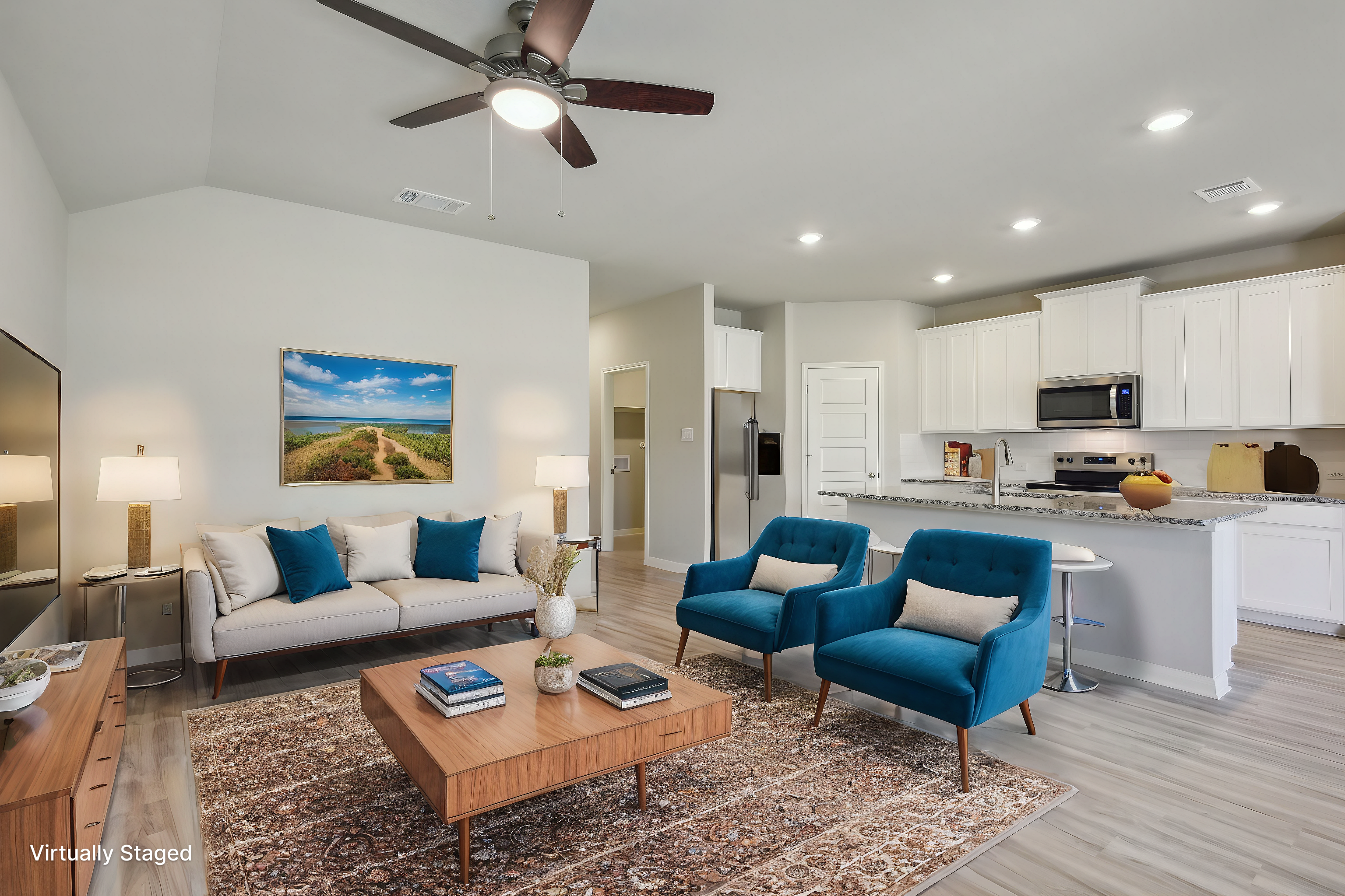 Front exterior of the Callaghan floorplan at a Meritage Homes community.